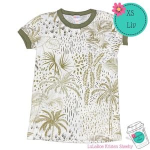 Tropical LuLaRoe Liv Tee, XS, NWT